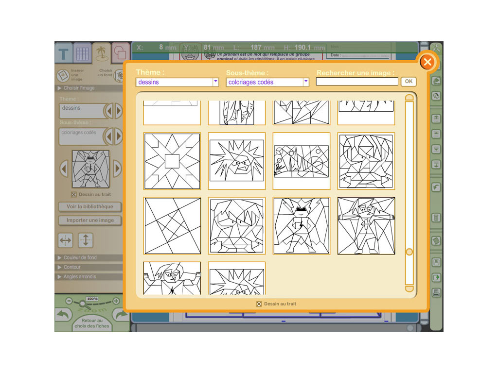 Logiciel Evolu Fiches - Français et Manga (CM1-CM2)