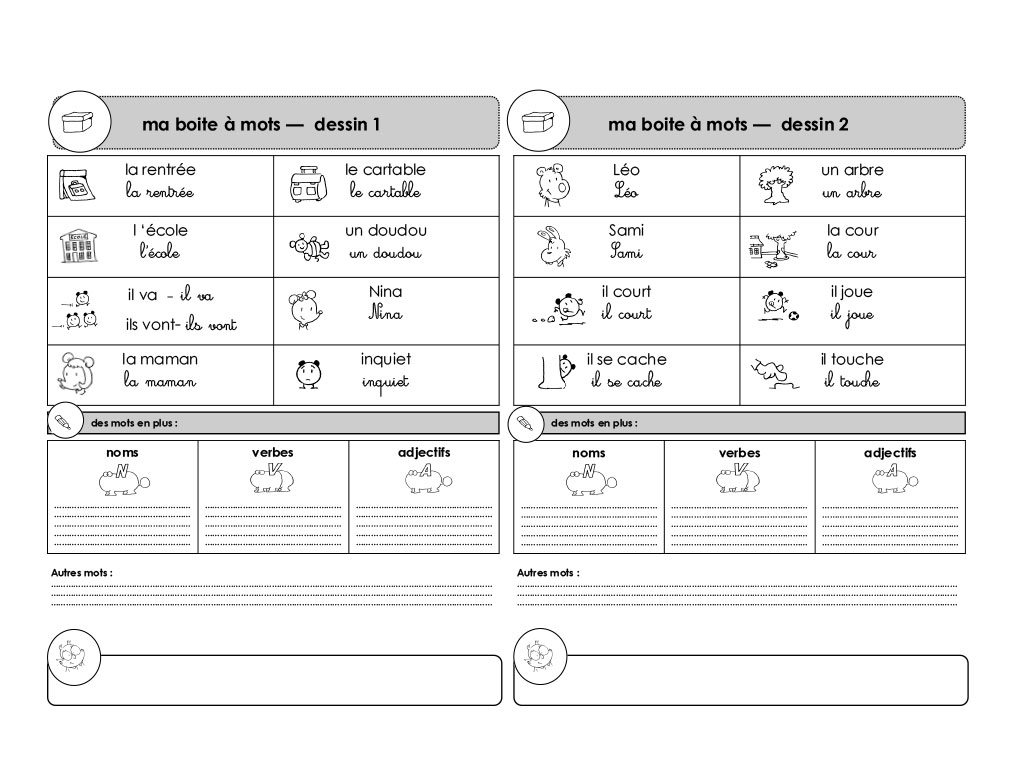Vocabulaire CP, CE1, CE2 - Ecrire avec Ludo