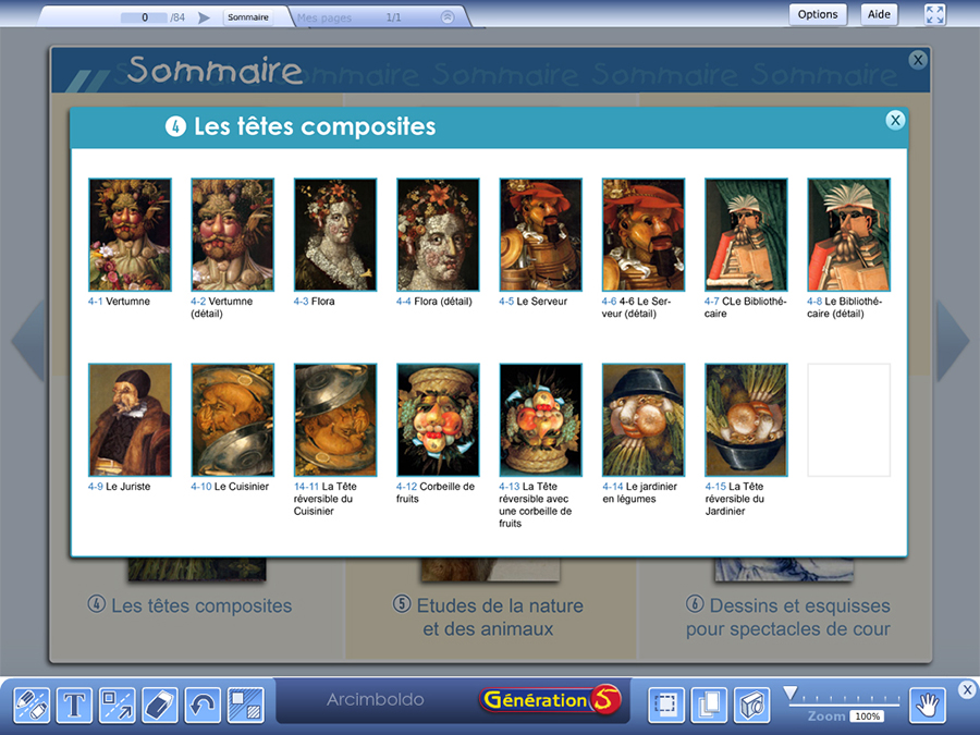 Les têtes composites - Arcimboldo