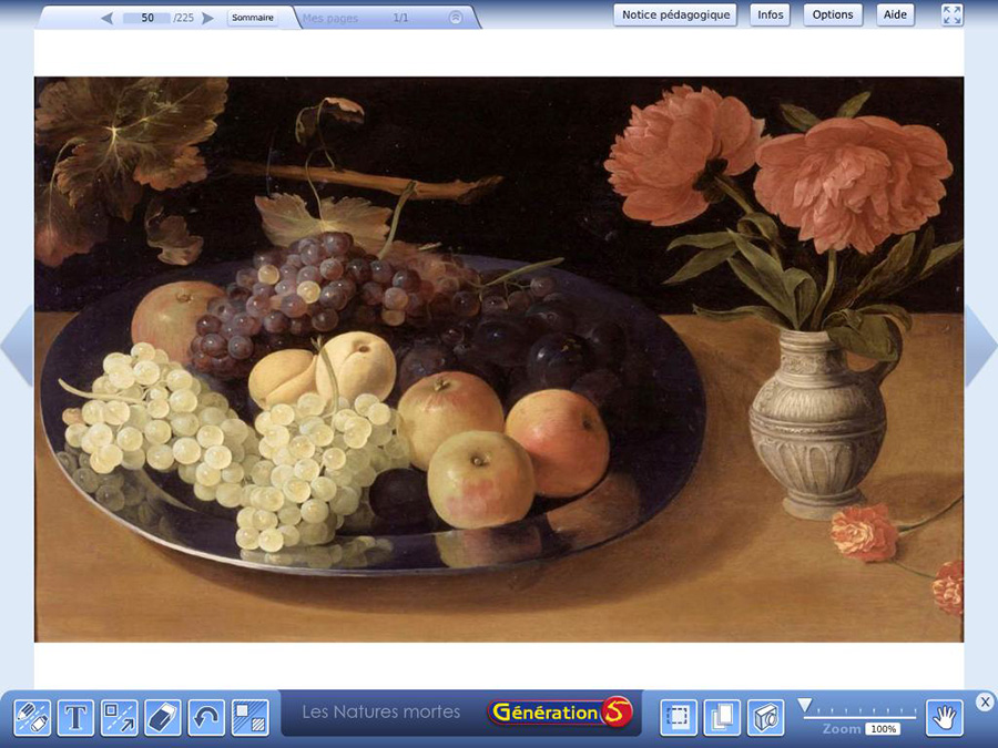 Présentation d'une nature morte