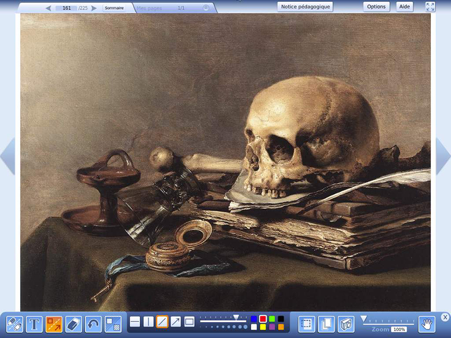 Peinture nature morte de Vanité