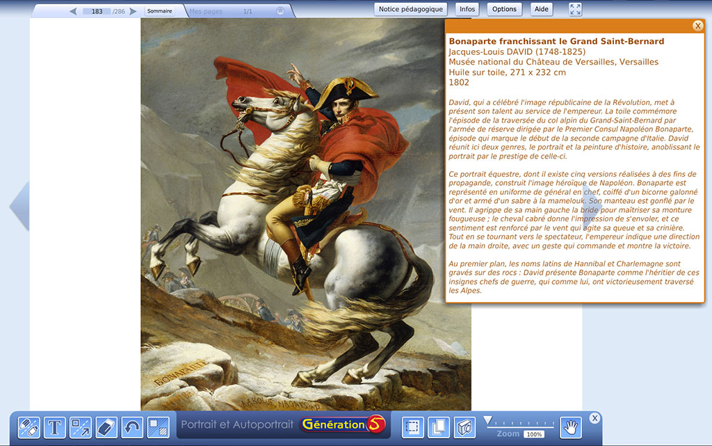 Présentation du portrait de Bonaparte