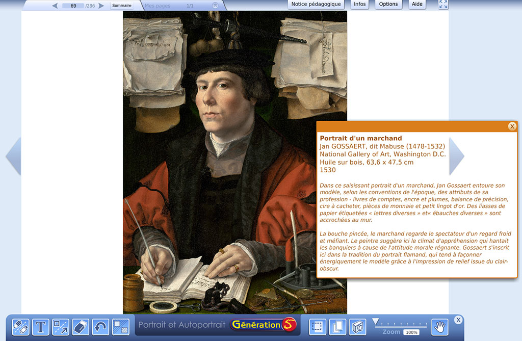 Portrait d'un marchand - Gossaert