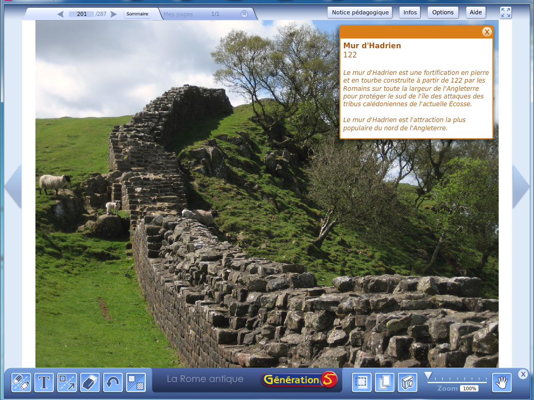 Photo du Mur d'Hadrien - Rome Antique