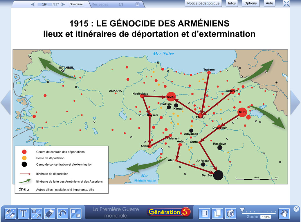 Carte Génocide Arménien
