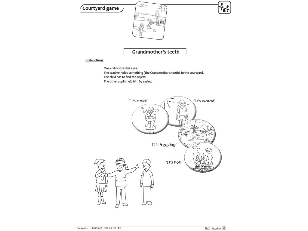 Jeux - Anglais premier pas