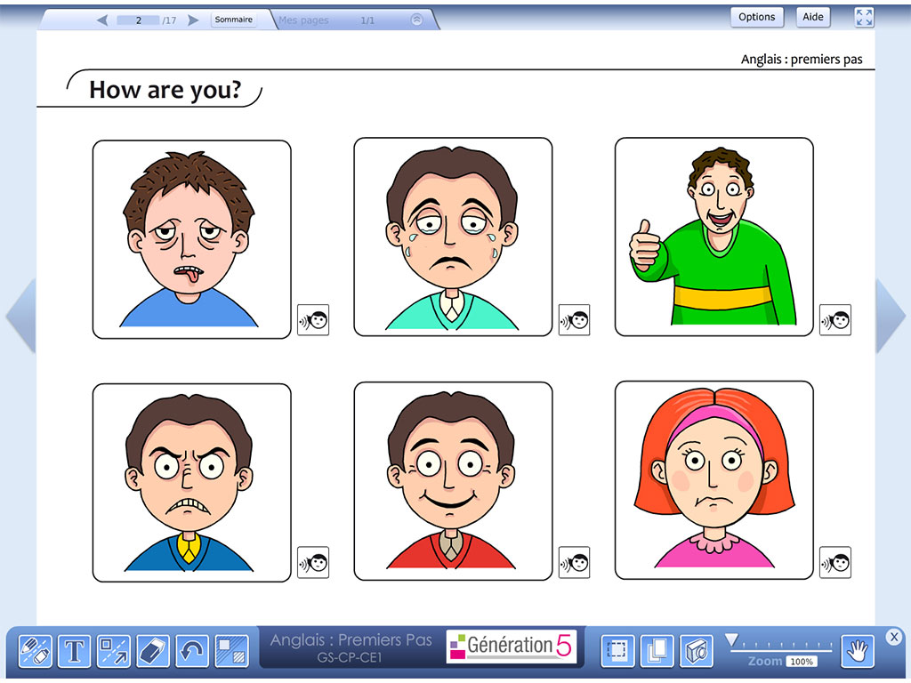 Activité Anglais : premiers pas (Ressources TBI - Vidéoprojection)