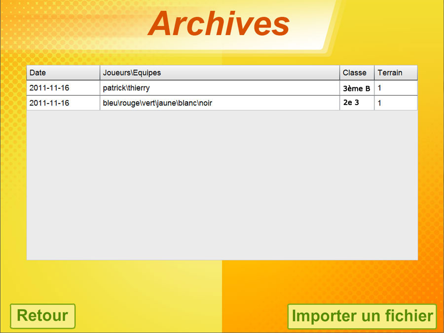 Archives des tournois - EPS : Match & Score