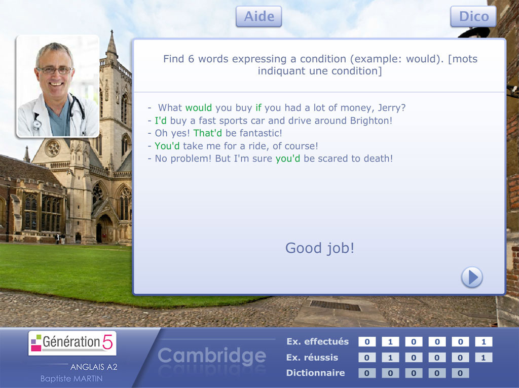 Exercice de compréhension de l'écrit Anglais