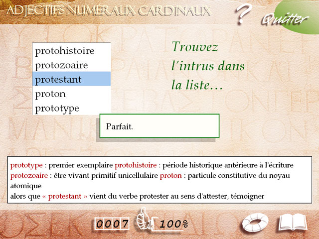 Exercice adjectifs - grec ancien
