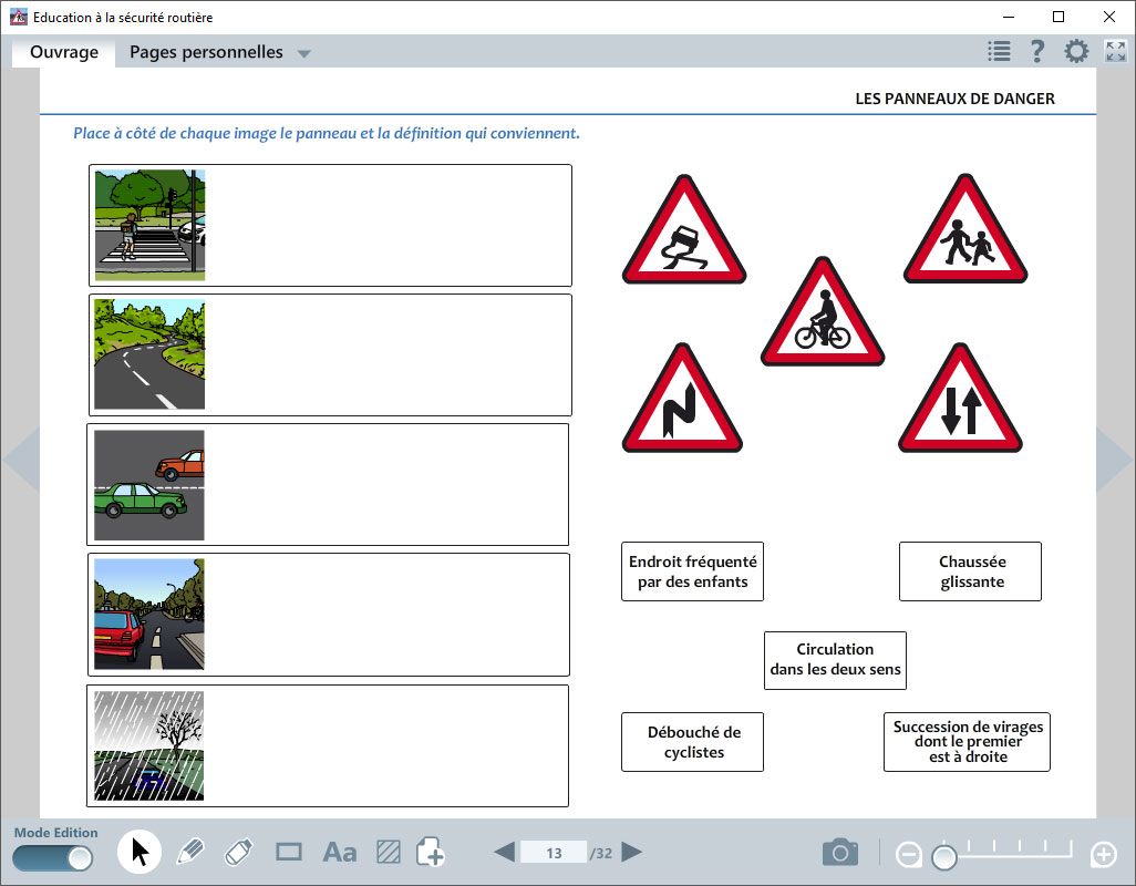 Activité les panneaux - Éducation à la Sécurité Routière
