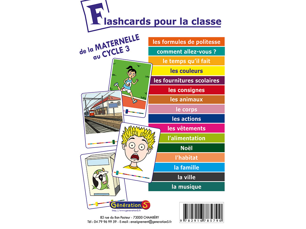 Flashcards pour la classe