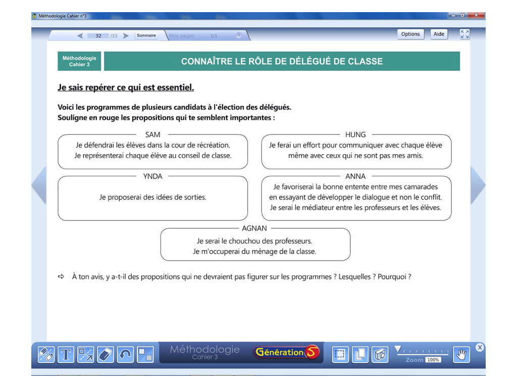 Méthodologie interactive en 6e-5e - être délégué de classe