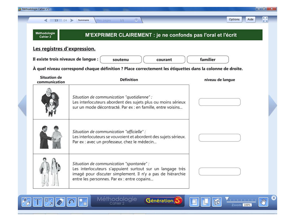 Méthodologie interactive en 6e-5e - apprendre à s'exprimer