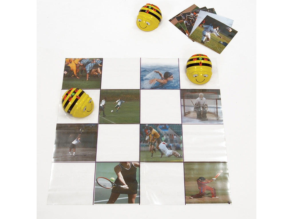 Tapis grille transparant à personnaliser pour robots pédagogiques