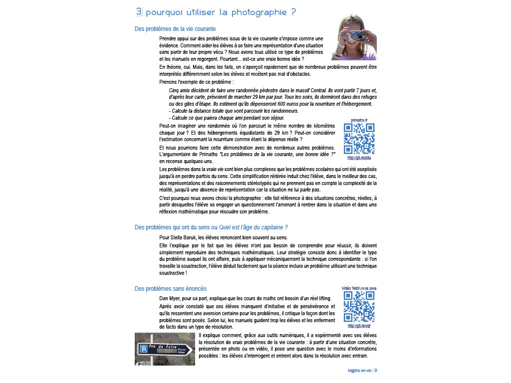 Photographie et mathématiques