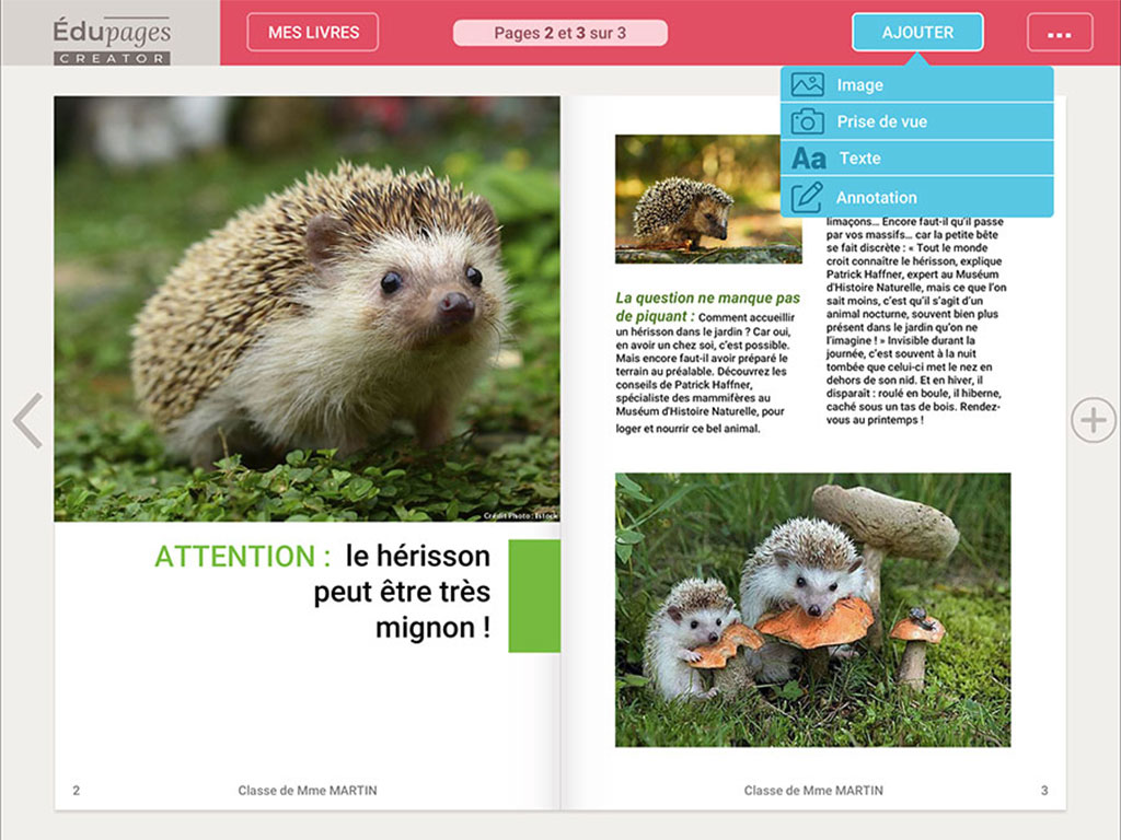 Logiciel de création de documents numériques scolaires