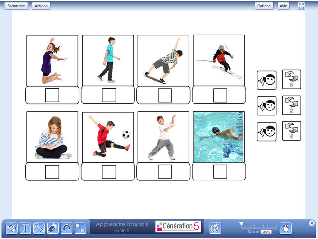 Activité pour apprendre l'anglais Cycle 2 (Ressources TBI-Vidéoprojection)
