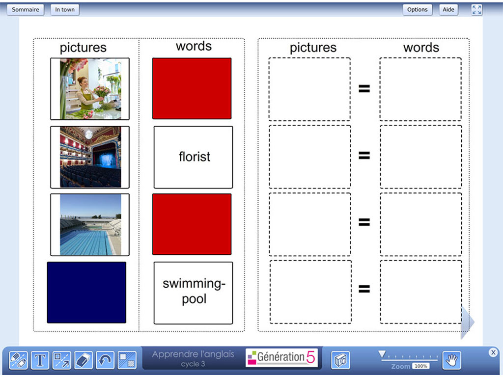 Association images et mots - Apprendre anglais cycle 3