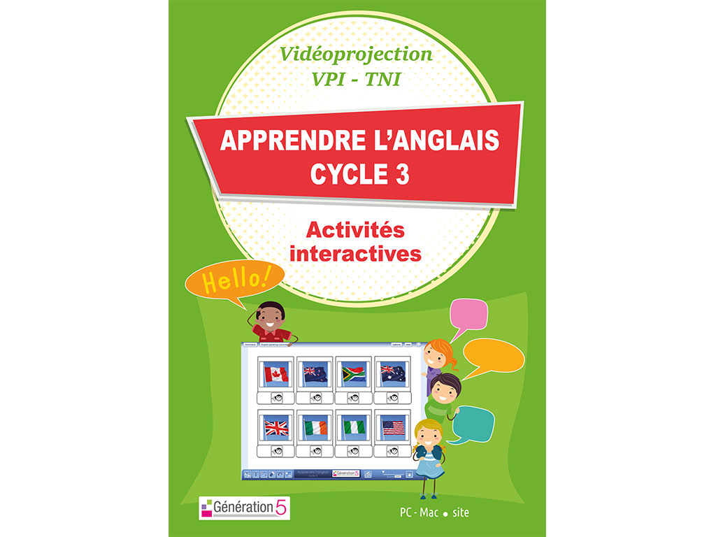 Logiciel Apprendre l'anglais Cycle 3