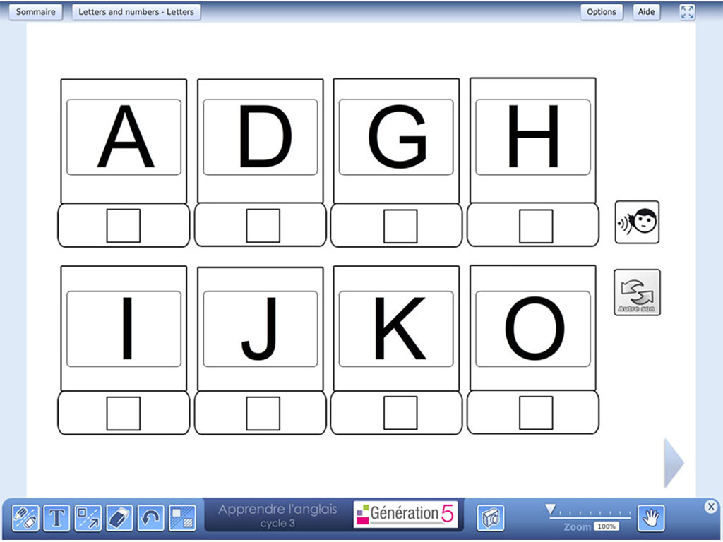 Les lettres en anglais - cycle 3