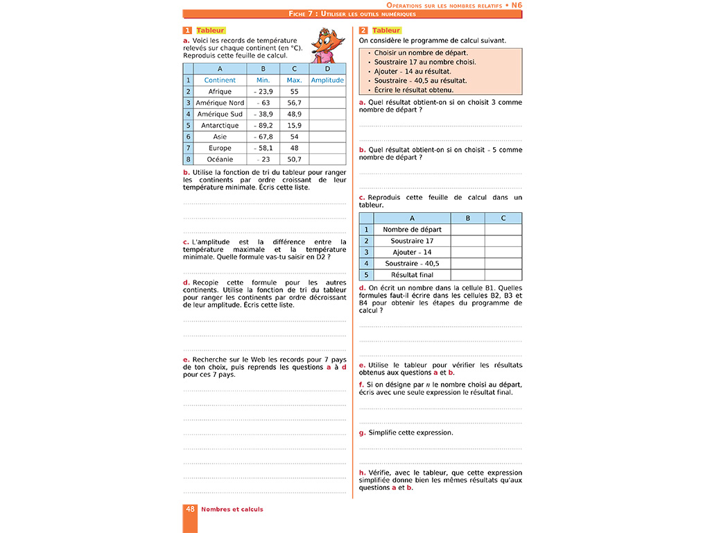 Utiliser des outils numériques - Cahier d'exercices iparcours maths 5e