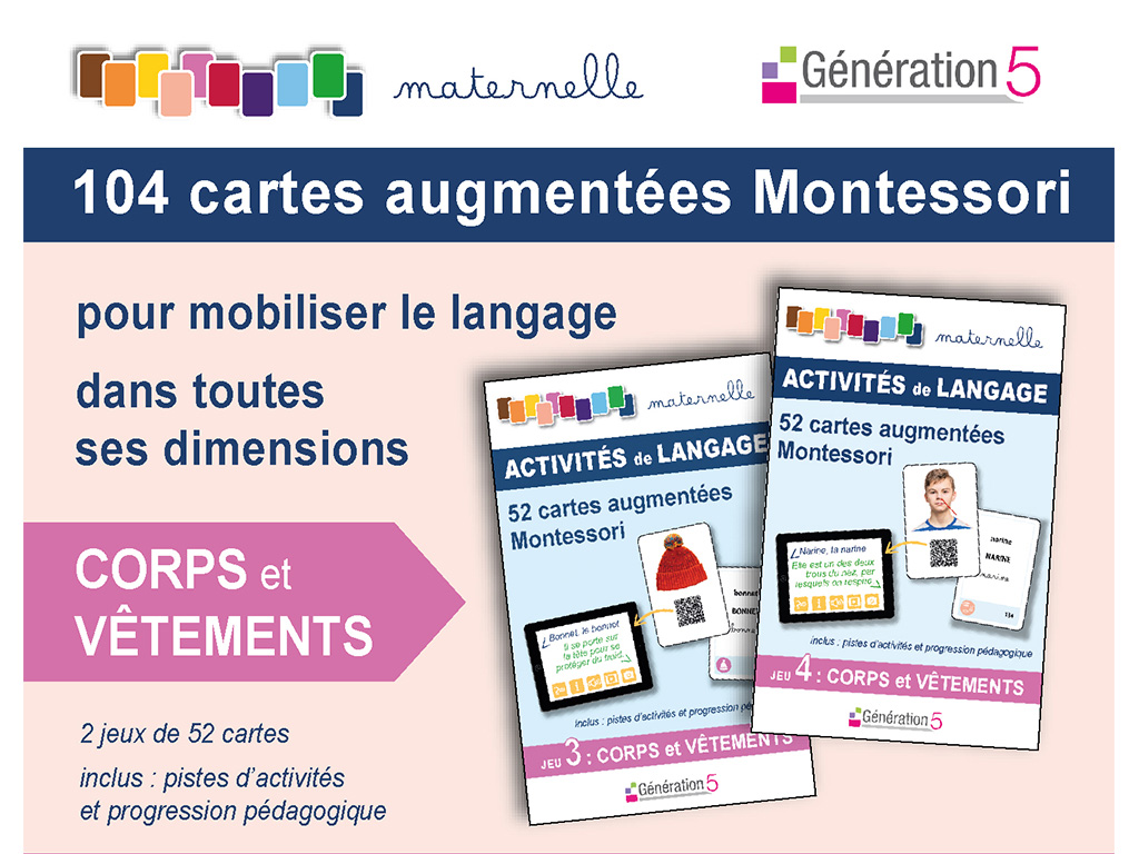 Cartes Vocabulaire en Maternelle - le corps et les vêtements