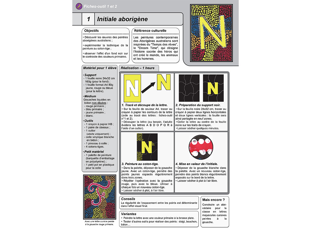 Séance activité arts plastiques à l'école