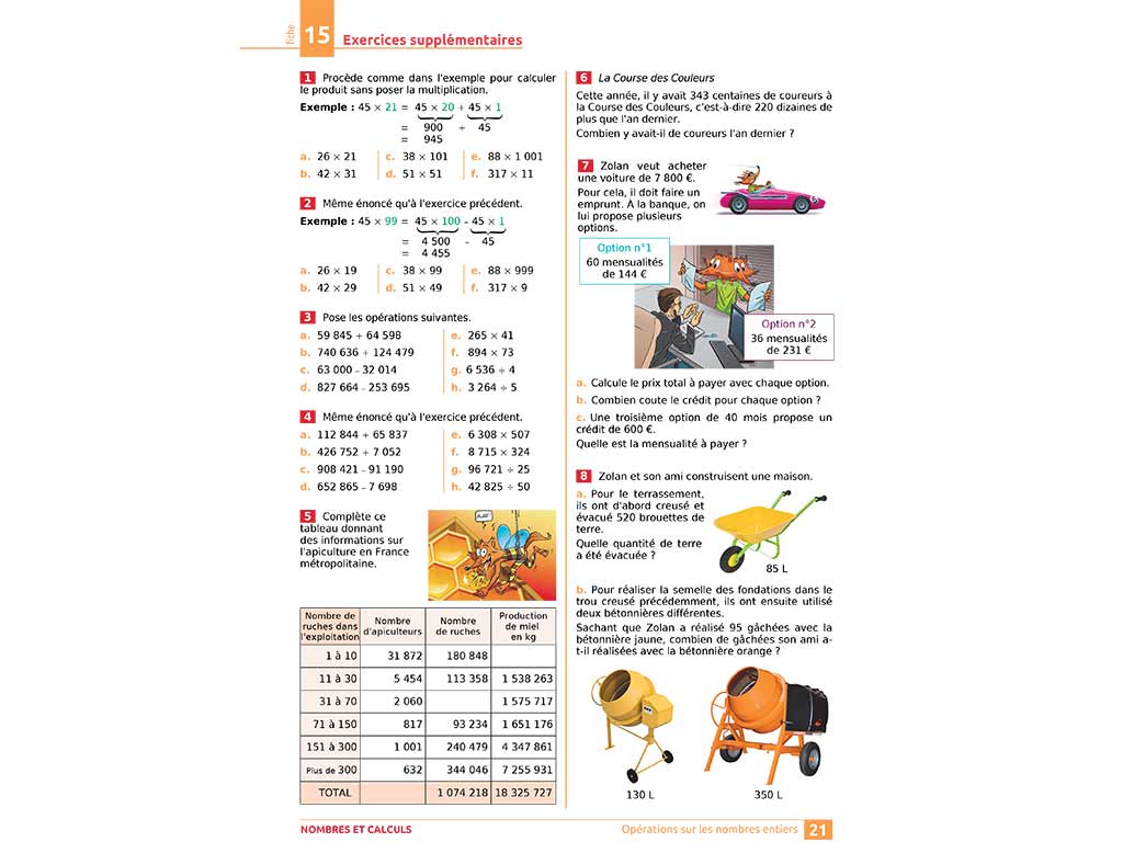 Exercices de calculs iParcours maths