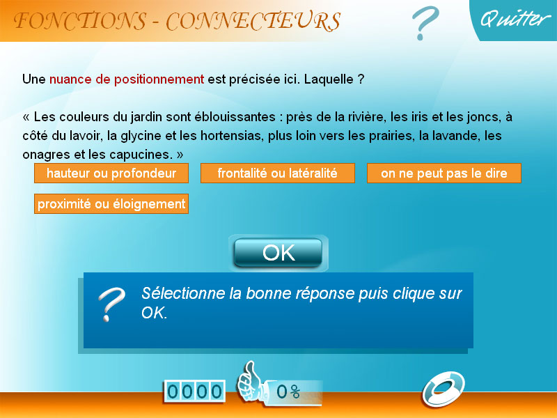 Logiciel exercice Français 4e