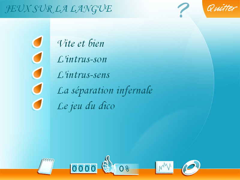 Logiciel exercice Français 4e