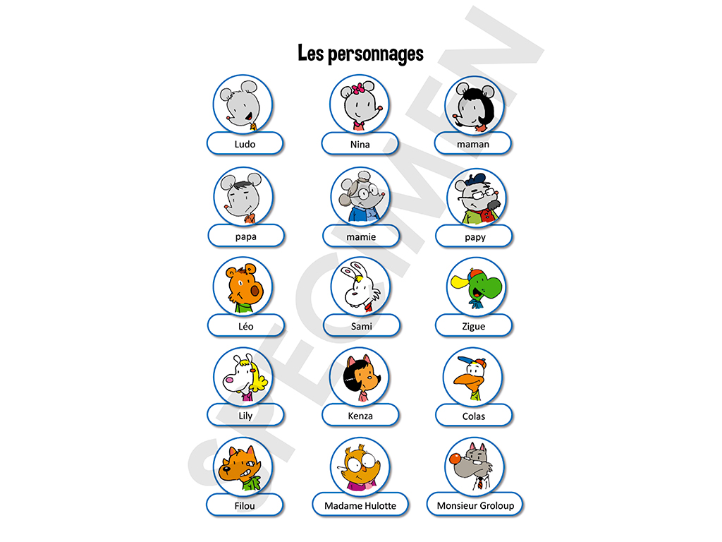 Manuel Ludo - Les personnages