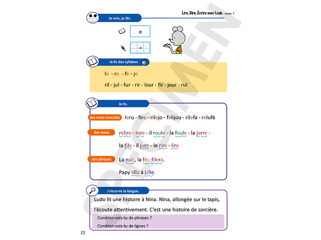 Méthode de lecture Ludo