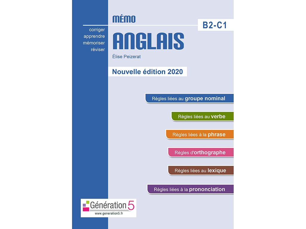 Mémo Anglais B2-C1