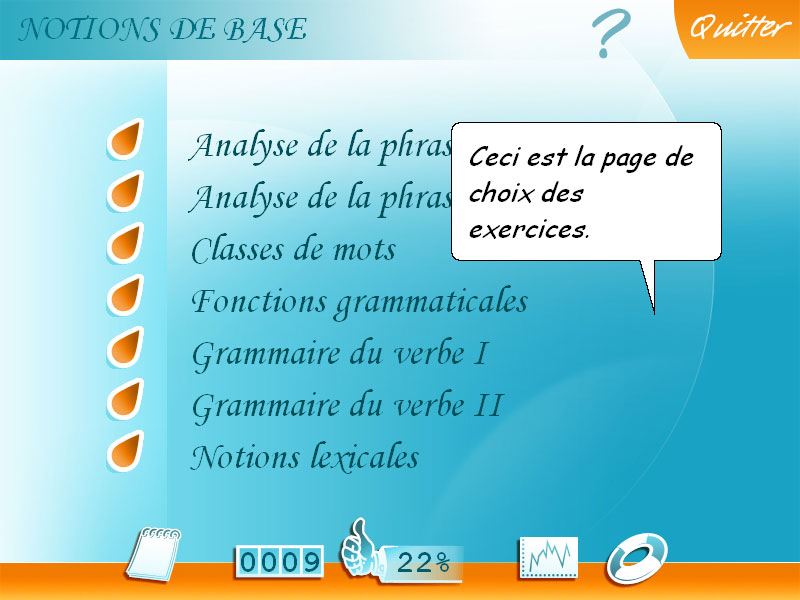 Logiciel exercice Français 3e