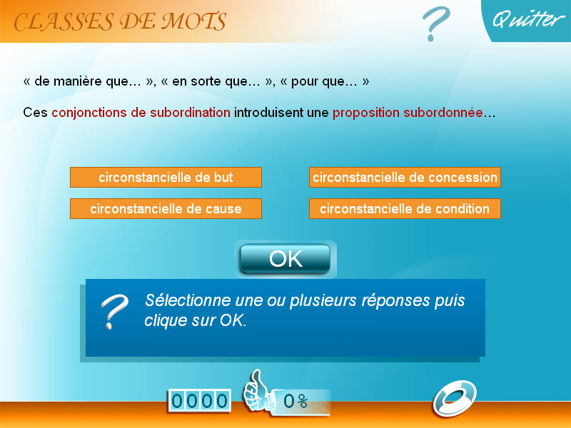 Logiciel exercice Français 3e