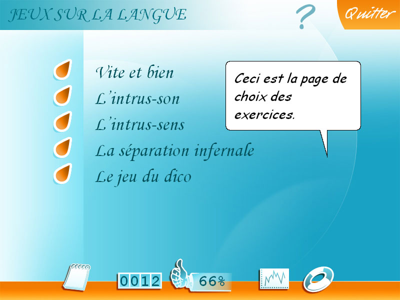 Logiciel exercice Français 3e