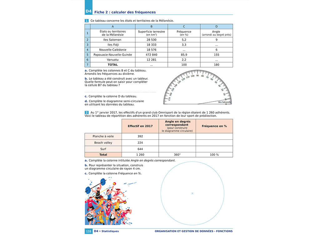 Fiches exercices - Cahier exercices iParcours 3e avec cours