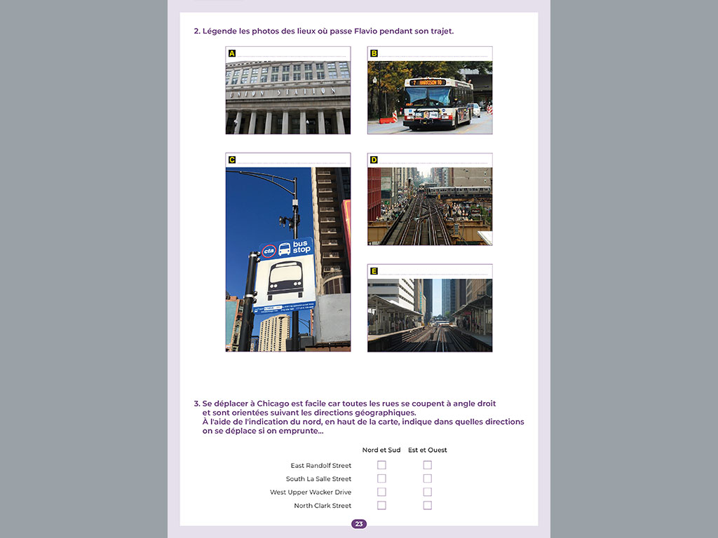 Activité du Cahier Explorer la Géographie au CM2