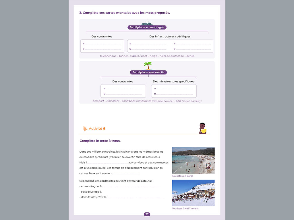 Fiche activités - Géographie CM2