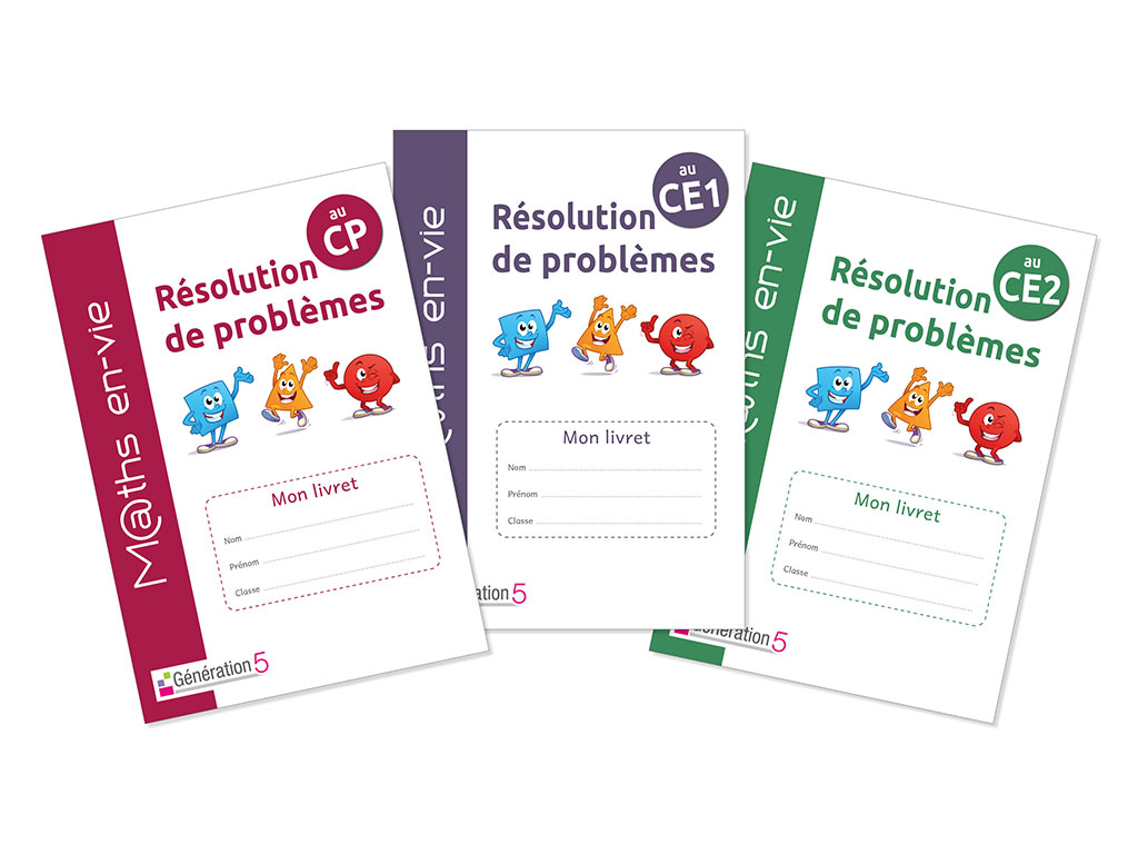 Livrets-élèves Maths en-vie CP - CE1 - CE2