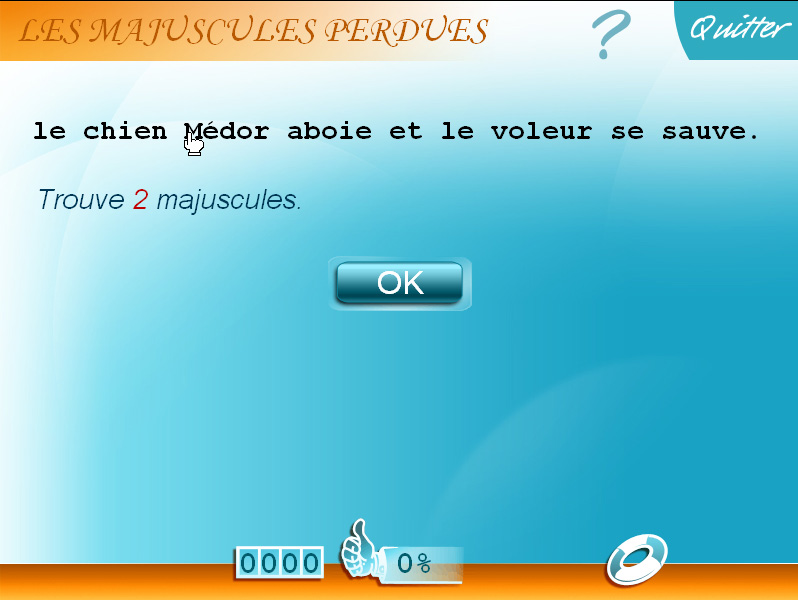 Exercices sur les majuscules CE1